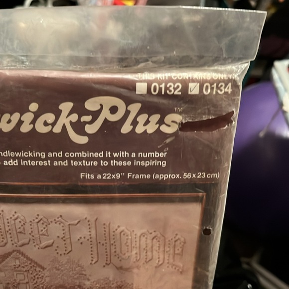 New, Cross-Stitch Kit, Paragon, Candlewick Plus, Only the God Bless this Home - Picture 7 of 7